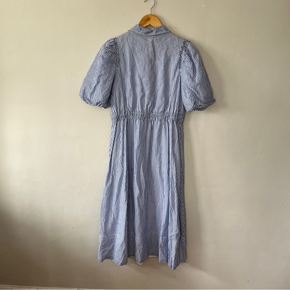 NWT Lilly Pulitzer Tassie Midi Dress Oxford Stripe Coastal Blue Size 6 - Picture 8 of 9